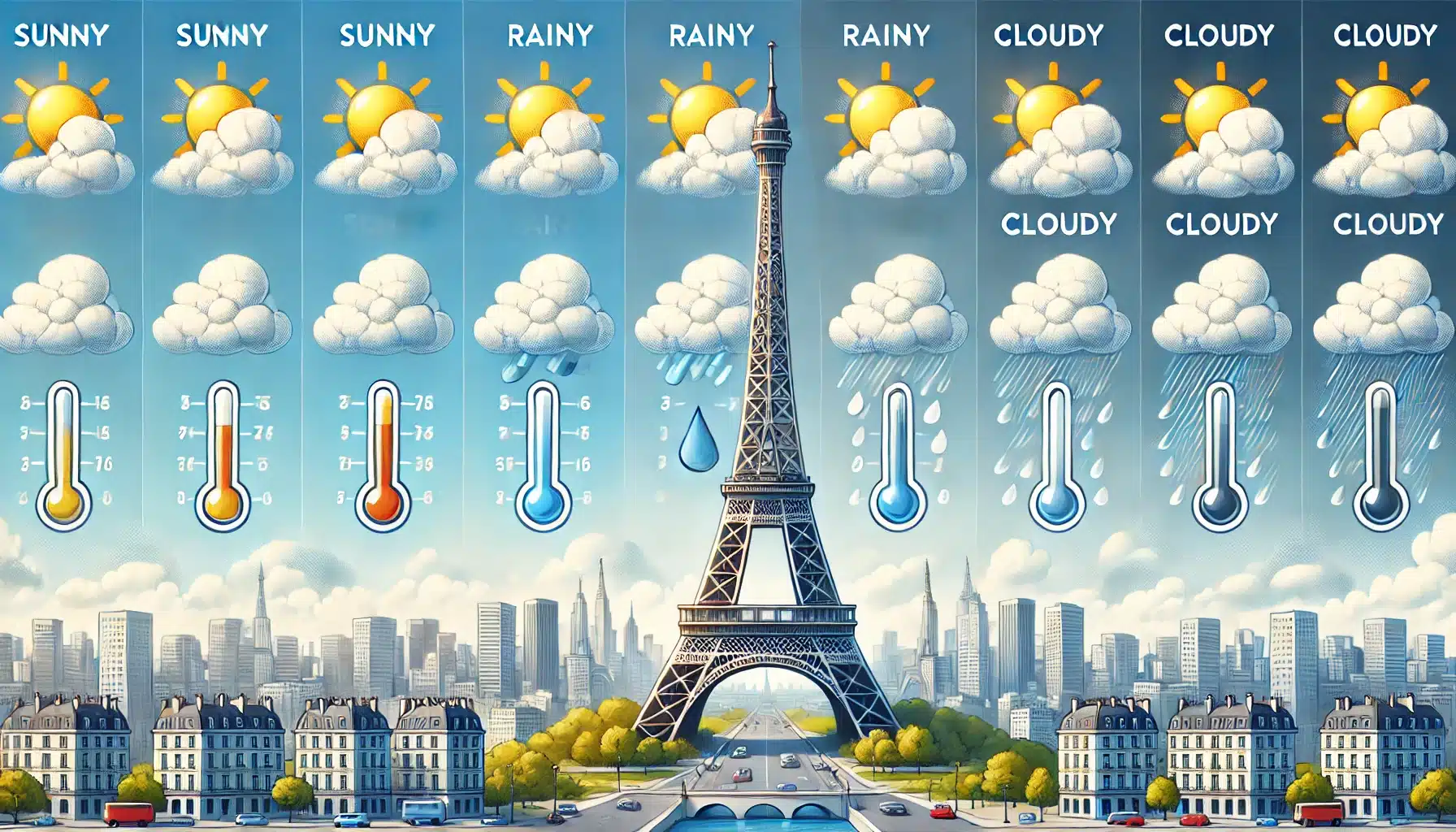Paris Wetter und Klima