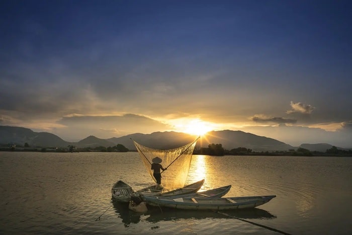 Sommerabend am Mekong